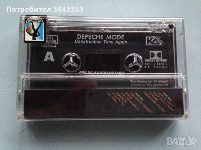 Depeche Mode / Construction Time Again, снимка 2 - Аудио касети - 44296900