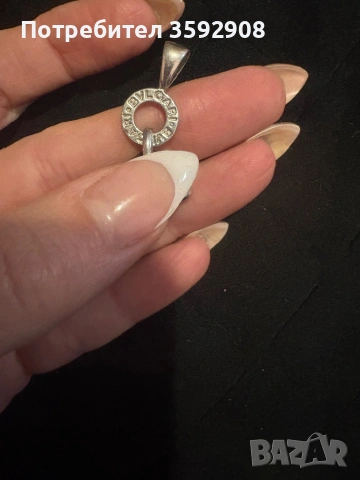 Сребърна висулка Bvlgari, снимка 2 - Колиета, медальони, синджири - 53052750