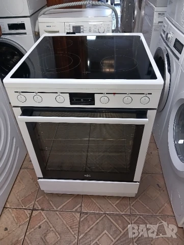 Свободно стояща печка с керамичен плот АЕГ Aeg с две години гаранция!, снимка 1