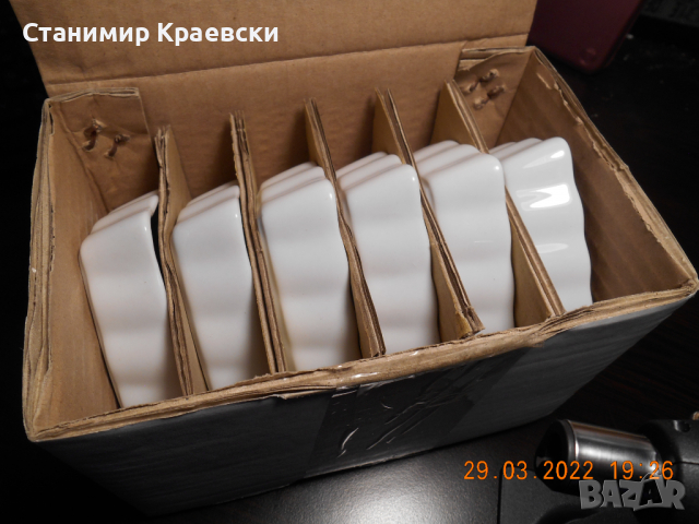 Creme Brulee Set 7 - 6 white porcelain hearts and burner, снимка 4 - Други - 36299867