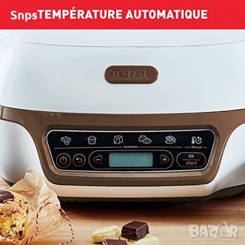 Уред за печене на мъфини Tefal 4 форми 5 програми, съвместими с Crispybake KD802112, снимка 8 - Други - 39119104