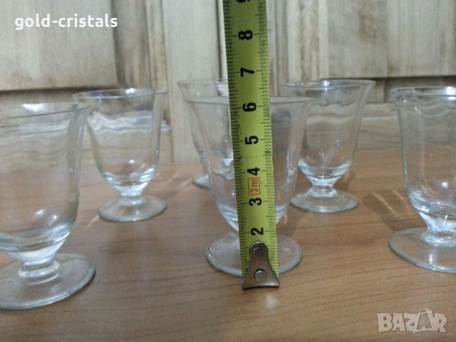 Ретро стъклени чаши , снимка 3 - Антикварни и старинни предмети - 34718964