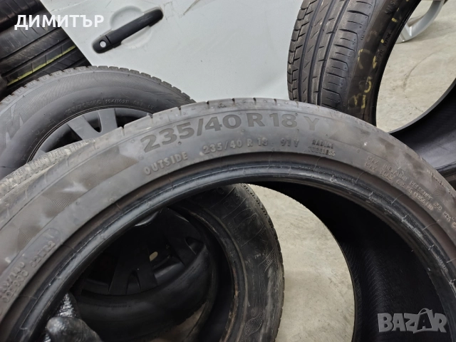4бр.летни гуми CONTINENTAL 235 40 18 DOT19 цена за брой, снимка 8 - Гуми и джанти - 52437489