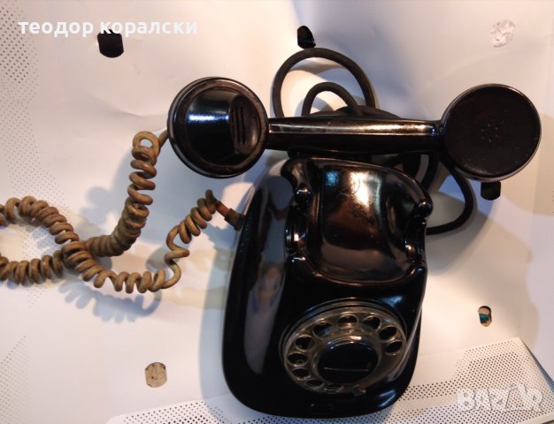 стар телефон бакелит, снимка 3 - Други - 39675857