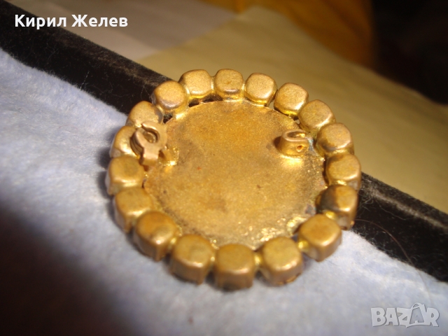 СТАРА РЕТРО БРОНЗОВА СКЪПОЦЕННА АРТ НУВО БРОНЗОВА БРОШКА с ФАСЕТИРАН ЦИТРИН и ПЕРЛА 16650, снимка 10 - Антикварни и старинни предмети - 36061070