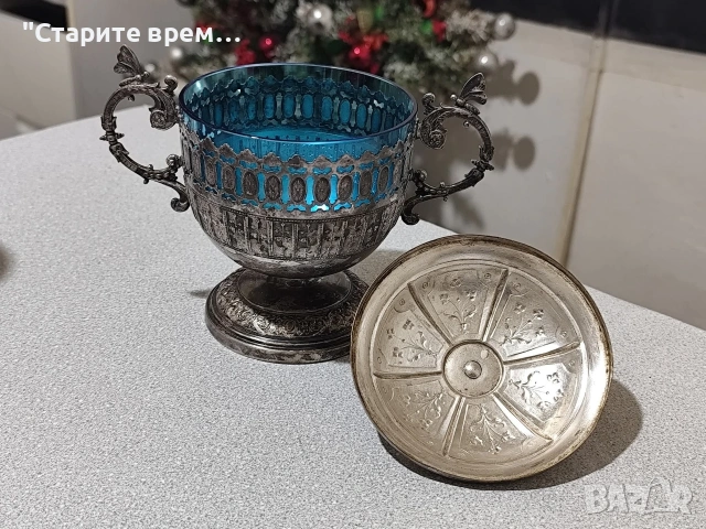 Антикварна Захарница / Бонбониера WMF , снимка 10 - Антикварни и старинни предмети - 53050303