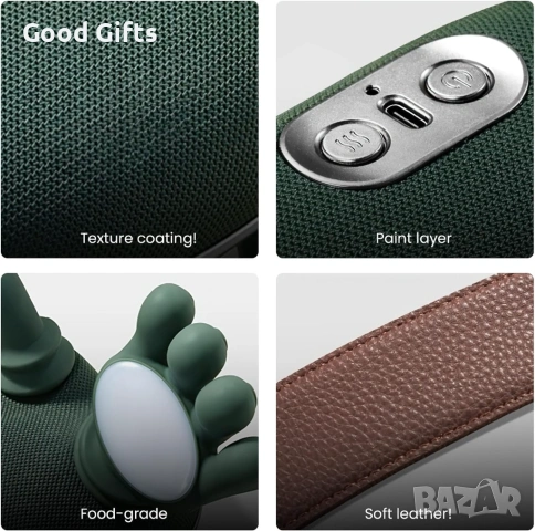 4D Безжичен масажор за врат и рамене с подгряване – Професионален бионичен масаж при шийни болки и м, снимка 6 - Масажори - 53469256