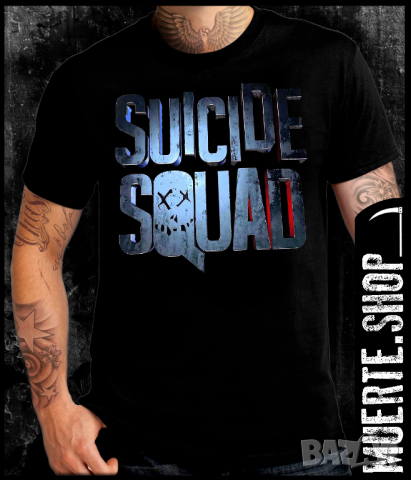 Тениска с щампа SUICIDE SQUAD