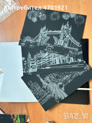 Скреч карти със забележителности - 3бр