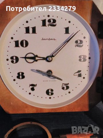  Часовници,,Янтарь-Jantar" сделано в СССР, made in USSR. МЕХАНИЧНИ., снимка 4 - Стенни часовници - 39481365