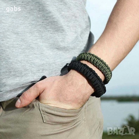 Гривна за оцеляване от паракорд с ножче, снимка 11 - Екипировка - 52549770