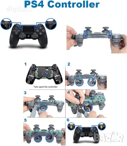 Ремонт на джойстици Dualshock 4 , Dualsense Sony Playstation PS4 ,PS5, снимка 3 - Аксесоари - 49537851