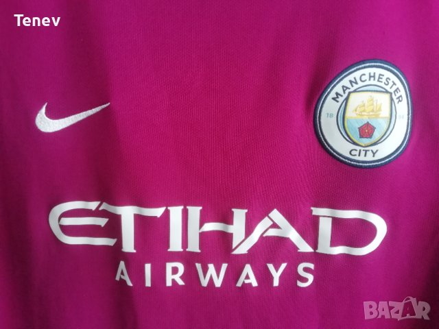 Manchester City Nike оригинална футболна тениска фланелка Манчестър Сити , снимка 3 - Тениски - 41638049