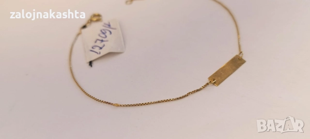 Златна гривна-0,56гр/14кр, снимка 3 - Гривни - 52648913