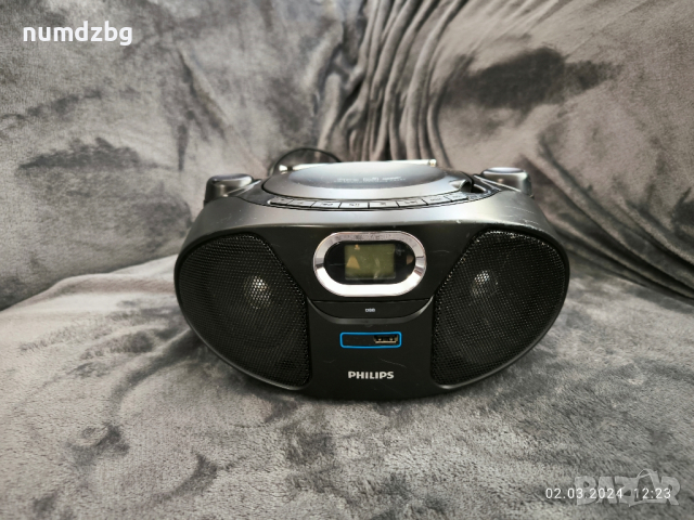 Philips AZ 382 USB CD радио, снимка 4 - Радиокасетофони, транзистори - 44568759