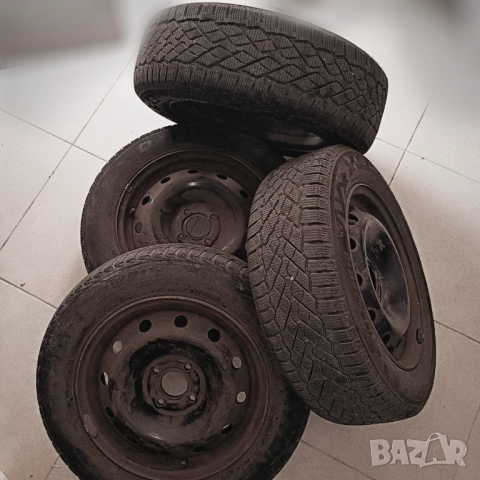 Метални джанти 4 бр. със зимни гуми, снимка 5 - Гуми и джанти - 52358931