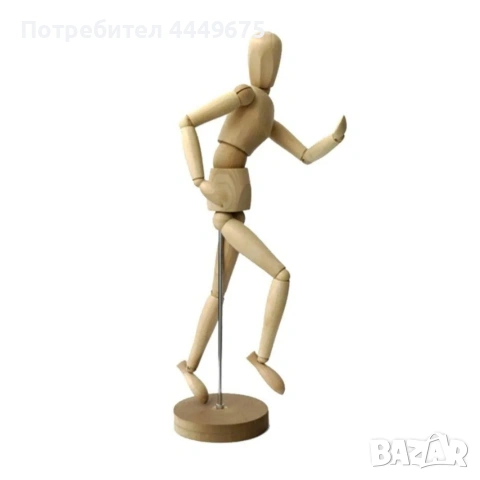 Манекен от дърво 20см., снимка 2 - Декорация за дома - 53621732