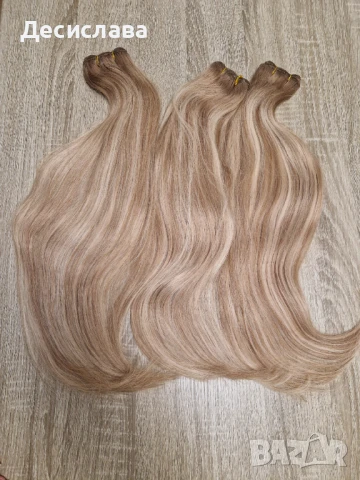 Естествена коса, плътен косъм, плътни крайща и изключително издръжлива!