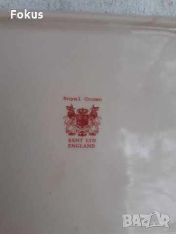 Порцеланов пепелник Royal Crown Kent LTD England, снимка 5 - Антикварни и старинни предмети - 34751923