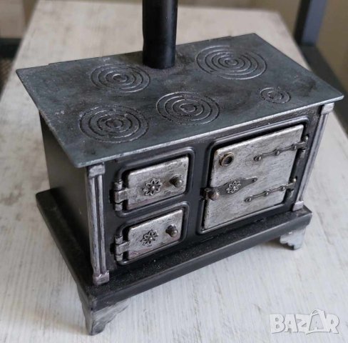 Миниатюра готварска печка метална, снимка 2 - Колекции - 41706241