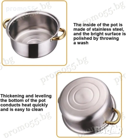 Комплект Тенджери за Готвене от 12 Части за Всички Видове Котлони, снимка 2 - Прибори за хранене, готвене и сервиране - 53868855