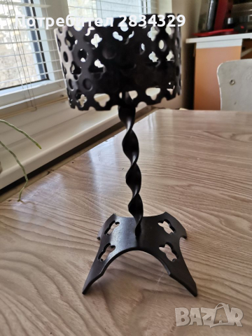 Свещник от ковано   желязо, височина 20 см