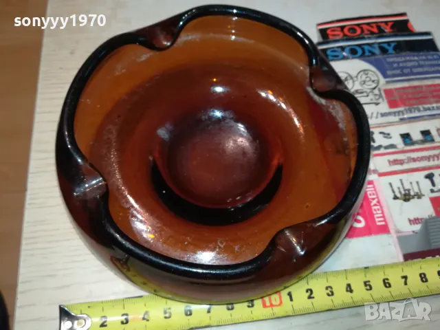 ПЕПЕЛНИК-КАФЯВО СТЪКЛО 1405251634