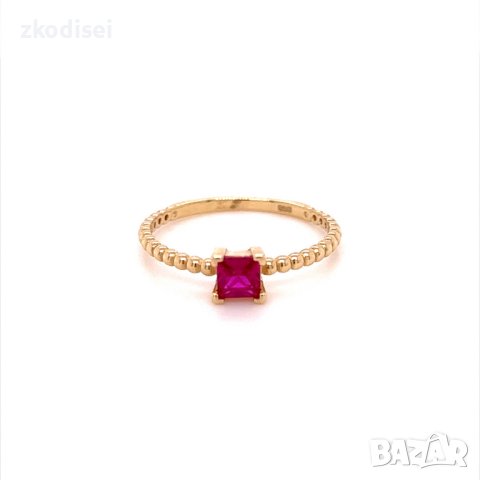 Златен дамски пръстен 1,17гр. размер:56 14кр. проба:585 модел:20169-6