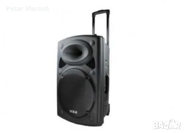 Караоке тонколона MBA F12 с 2 микрофона, снимка 3 - Тонколони - 50310752