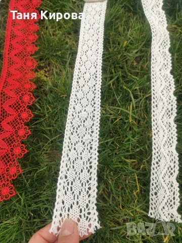 Плетена, памучна дантела, снимка 4 - Други ценни предмети - 53782993