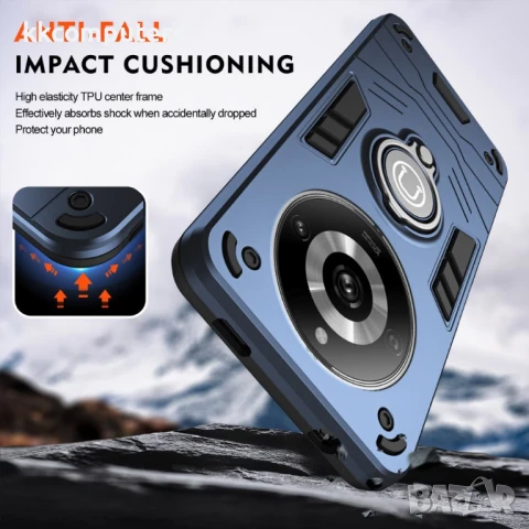 Realme 11 Pro+ / 11 Pro 5G Удароустойчив Калъф с Пръстен Стойка и Скрийн Протектор, снимка 6 - Калъфи, кейсове - 50513773