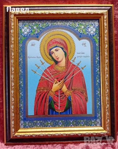 Икона Иисус Христос / Богородица / Свети Георги Победоносец / Възкресение Христово , снимка 7 - Икони - 31134433