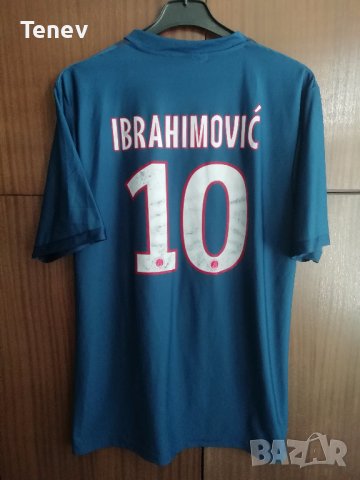 PSG Paris Saint-Germain Ibrahimovic Nike тениска фланелка ПСЖ размер L екип Ибрахимович