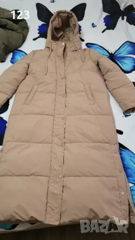 Бежово дълго яке , снимка 3 - Якета - 49222903