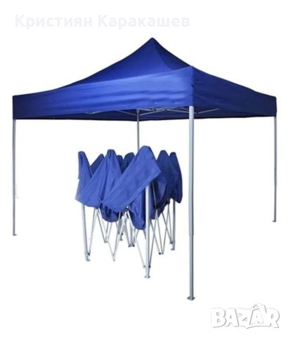Сгъваема градинска шатра тип хармоника 3х3м, снимка 2 - Градински мебели, декорация  - 41005037