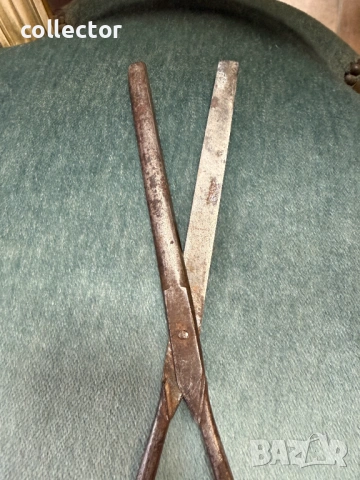 Стара кована ножица / абаджийска. №7828, снимка 4 - Други ценни предмети - 53071657