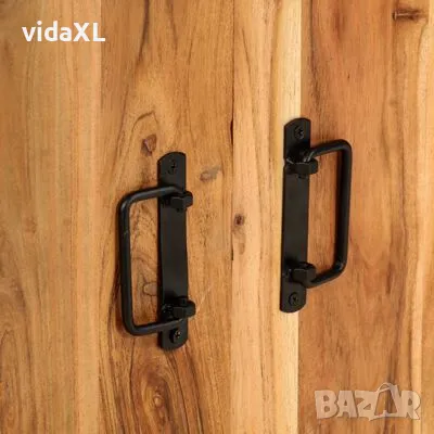 vidaXL Библиотека с 4 рафта, 80x30x180 см, акация масив(SKU:284420), снимка 4 - Други - 48728688