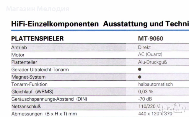 💽📻📀🎶 Грамофон Fisher MT-9060 Direct Drive В отлично техническо и визуално състояние., снимка 16 - Грамофони - 34001186