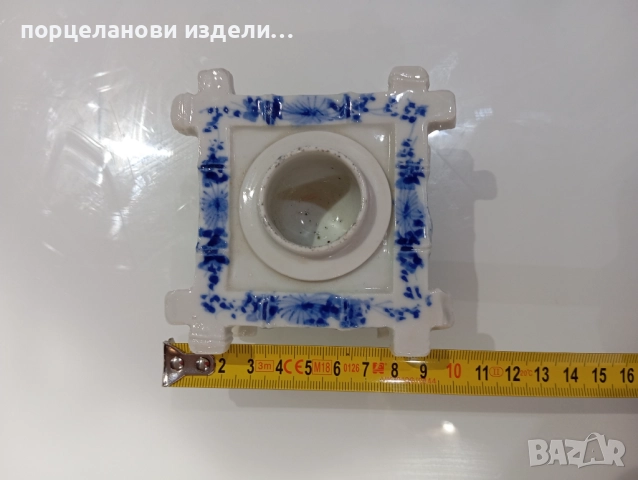 Порцеланов стар свещник , снимка 6 - Декорация за дома - 52678319