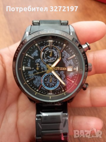 Citizen Back of The Moon Луксозен Мъжки, кварцов часовник, неръждаема стомана, календар,водоустойчив, снимка 6 - Мъжки - 40437070