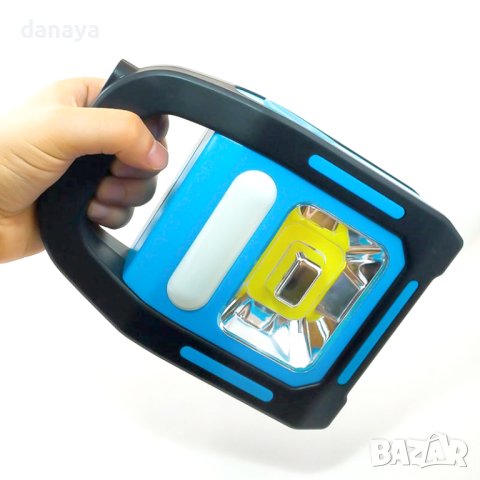 1038 Соларна работна лампа фенер с дръжка презареждаема USB 3 режима на светене, снимка 3 - Соларни лампи - 40886943