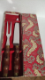 Jepose чисто нов комплект голяма вилица и нож за сервиране с масивни дръжки, снимка 1 - Прибори за хранене, готвене и сервиране - 44928838