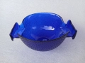Съд, купа от кобалтово синьо стъкло, снимка 2