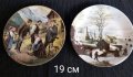 Колекционерски чинии ,за стена,от баварски порцелан, с маркировка , снимка 1 - Колекции - 41346554