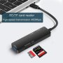 Четец на карти USB C ХЪБ 5 в 1 за мобилен телефон и компютър с SD, TF и USB порт, снимка 2