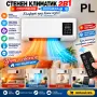 Стенна печка 2в1 за отопление и охлаждане 1500W с PTC нагревател, дистанционно Код P3010, снимка 2