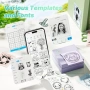 Нов Bluetooth стикер принтер за телефон Labelnize PM290 3 ролки хартия, снимка 3