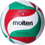 Волейболна топка Molten модел V5M1300. Изработена от висококачествена изкуствена кожа, бутилов плонд