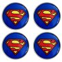 капачки за джанти супермен SUPERMAN сиви или черни 68мм, снимка 4