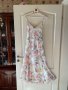 Нова ефирна дълга елегантна рокля флорален принт нежни цветя , снимка 3